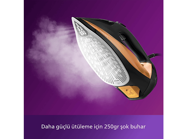 PHILIPS DST7040/80 Azur Buharlı Ütü Siyah/Gold_4