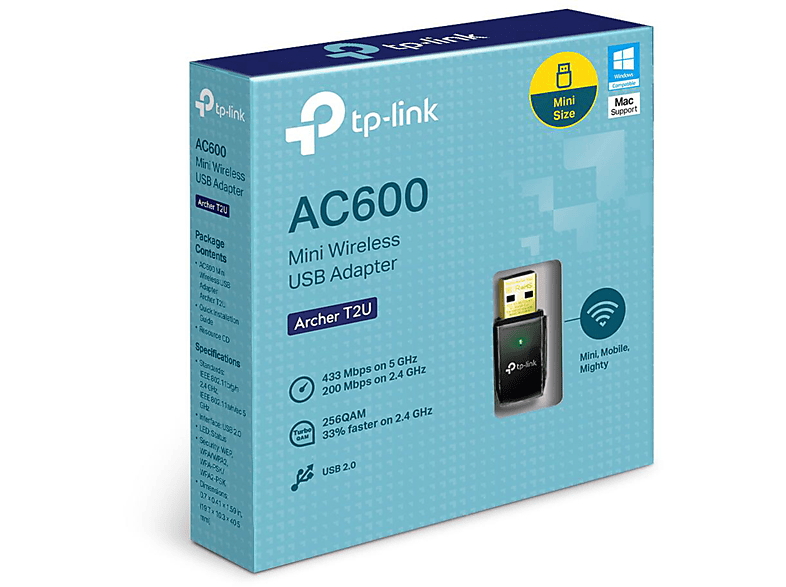 Thumbnail - TP-LINK Archer T2U AC600-Dualband WLAN USB Adapter