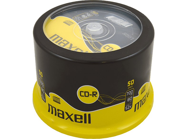 MAXELL Egyszer írható CD-R lemez, 50 db, hengeren (628523)