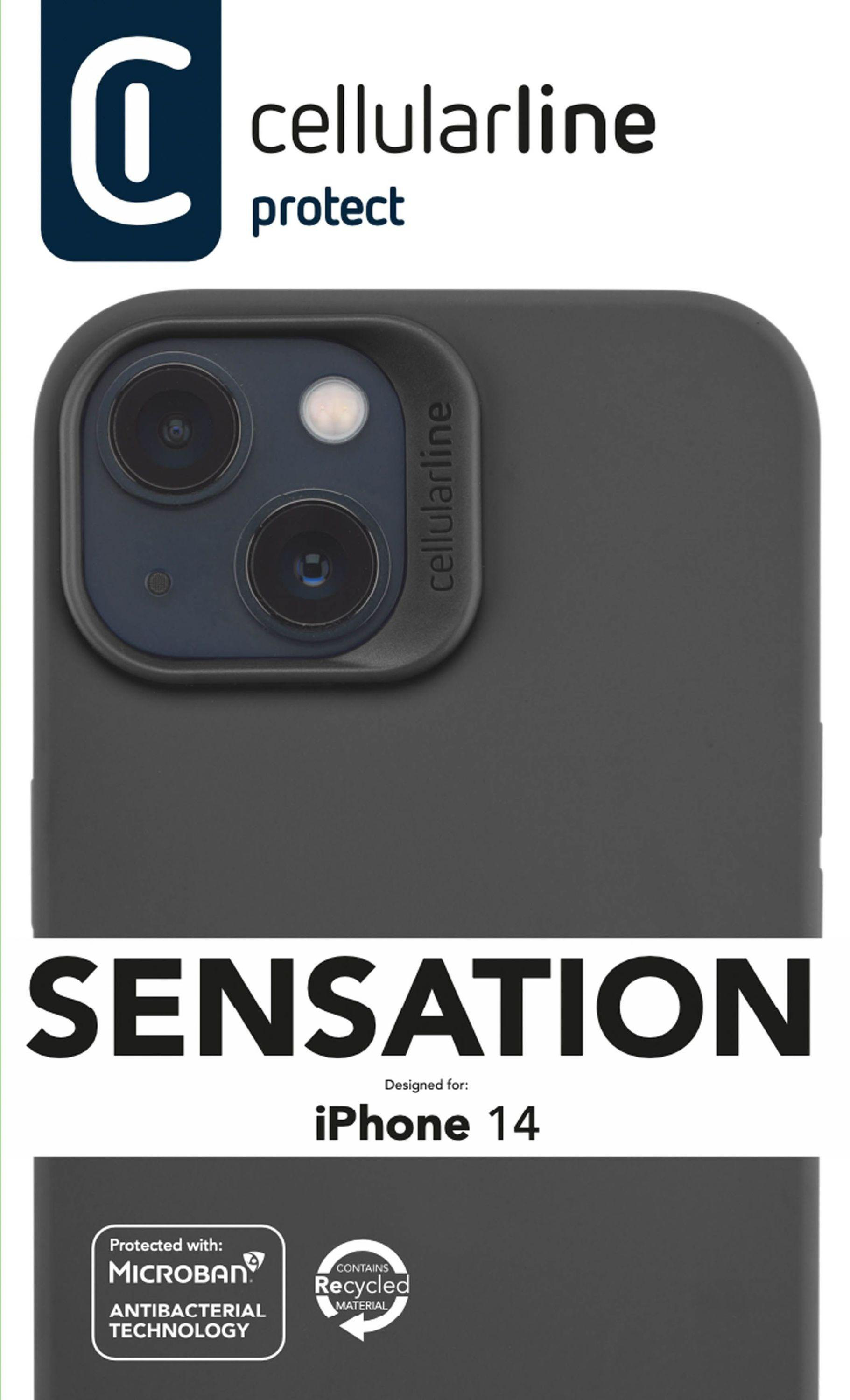 14, LINE Backcover, Apple, Sensation, Black iPhone CELLULAR