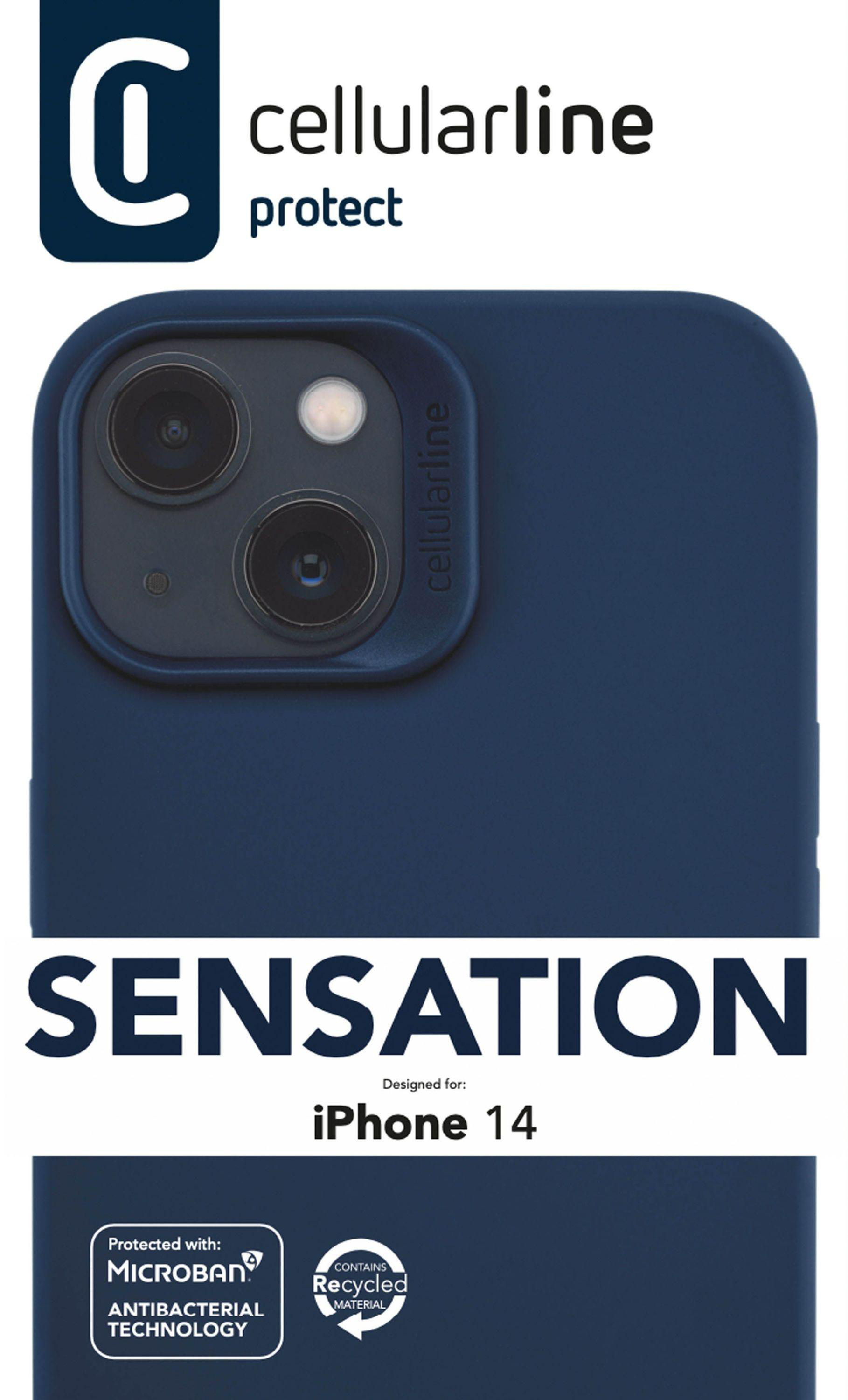 Backcover, Apple, 14, CELLULAR LINE Sensation, iPhone Blue