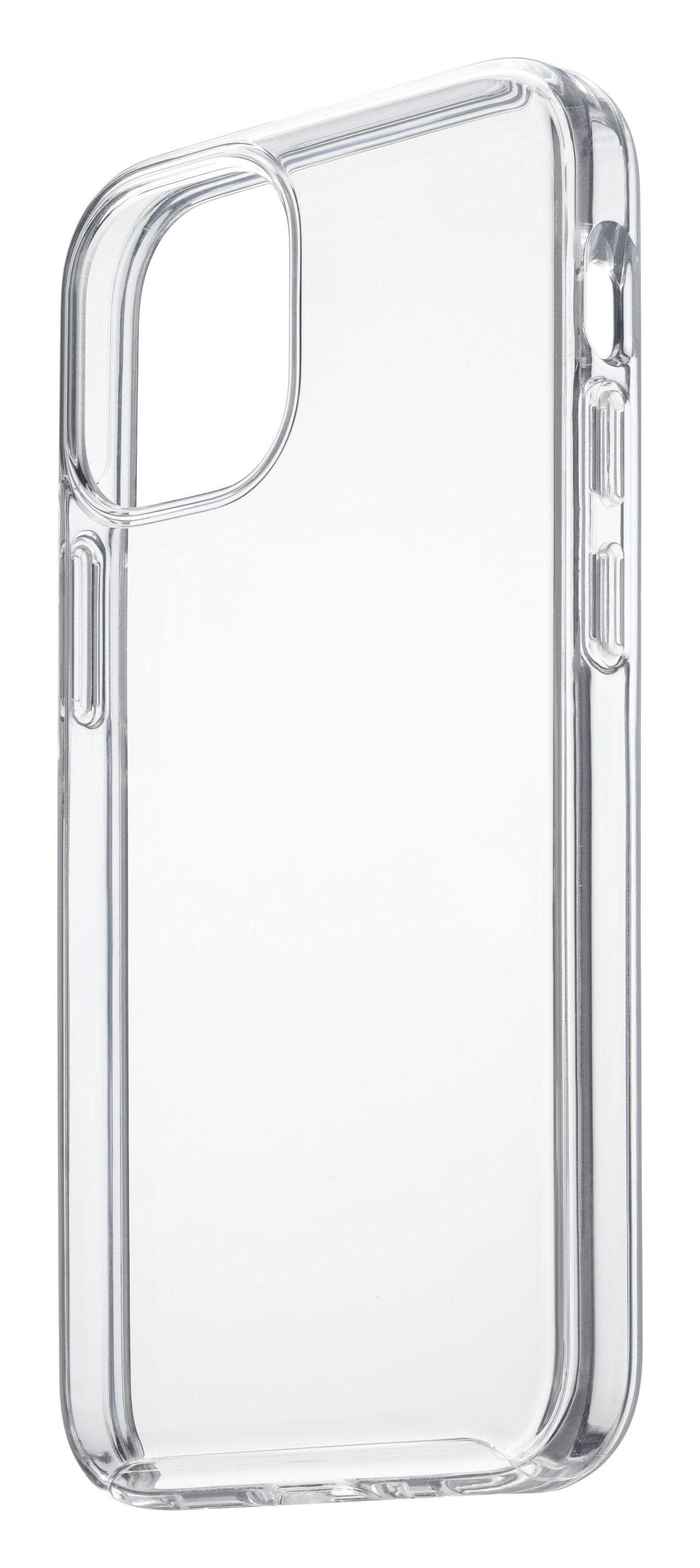Transparente Handyhülle. Die Hülle besteht aus durchsichtigem Kunststoff und ist für ein Telefon bestimmt.