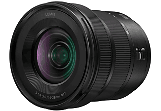 PANASONIC S-R1428E 14 mm - 28 mm f/4-5.6 (Vollformat Objektiv für Panasonic L-Mount, Schwarz)