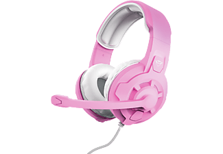 TRUST GXT 411P Radius vezetékes fejhallgató mikrofonnal, 3,5mm jack, rózsaszín (24362)