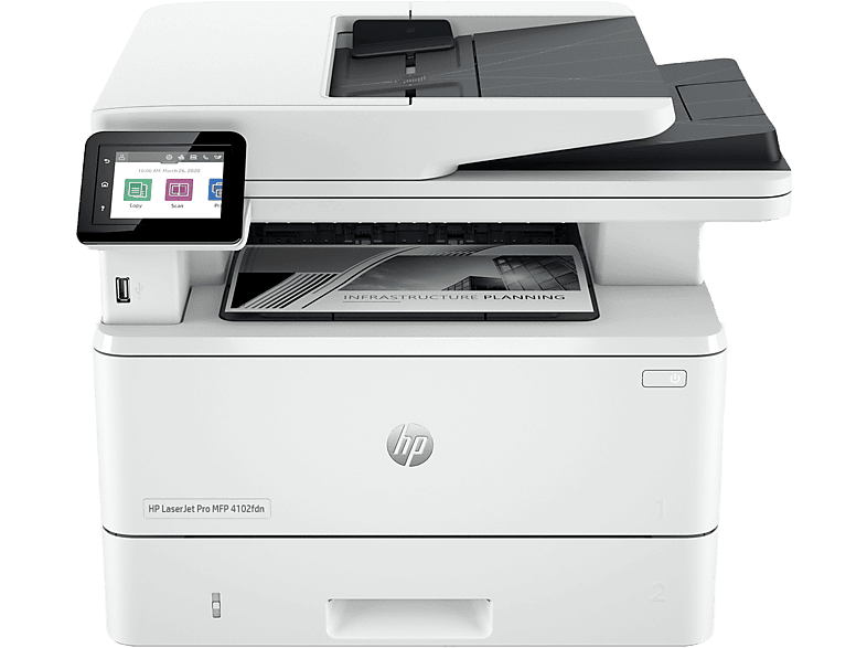 HP LaserJet Pro 4102fdn, 40 ppm, Doble cara, Fax, Smart, Blanco