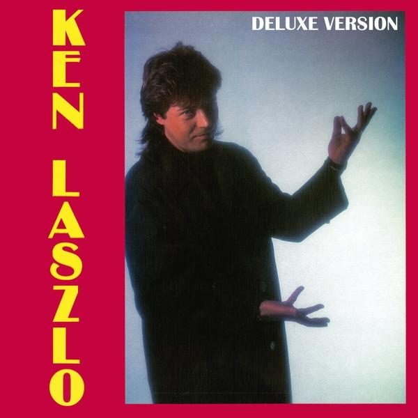 Ken Laszlo album borító. Egy fekete blézeres férfi pózol piros háttér előtt.