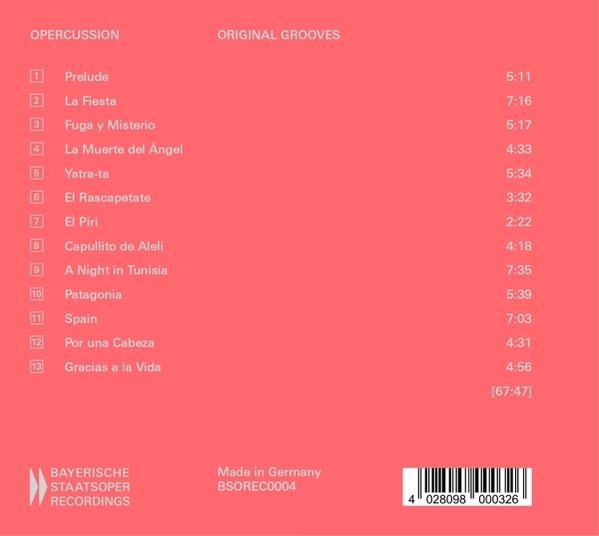 Opercussion - Original Grooves  - (CD)