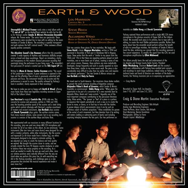 Harrison,Lou/Reich,Steve/Vinao,Alejandro - Earth And Wood  - (Vinyl)