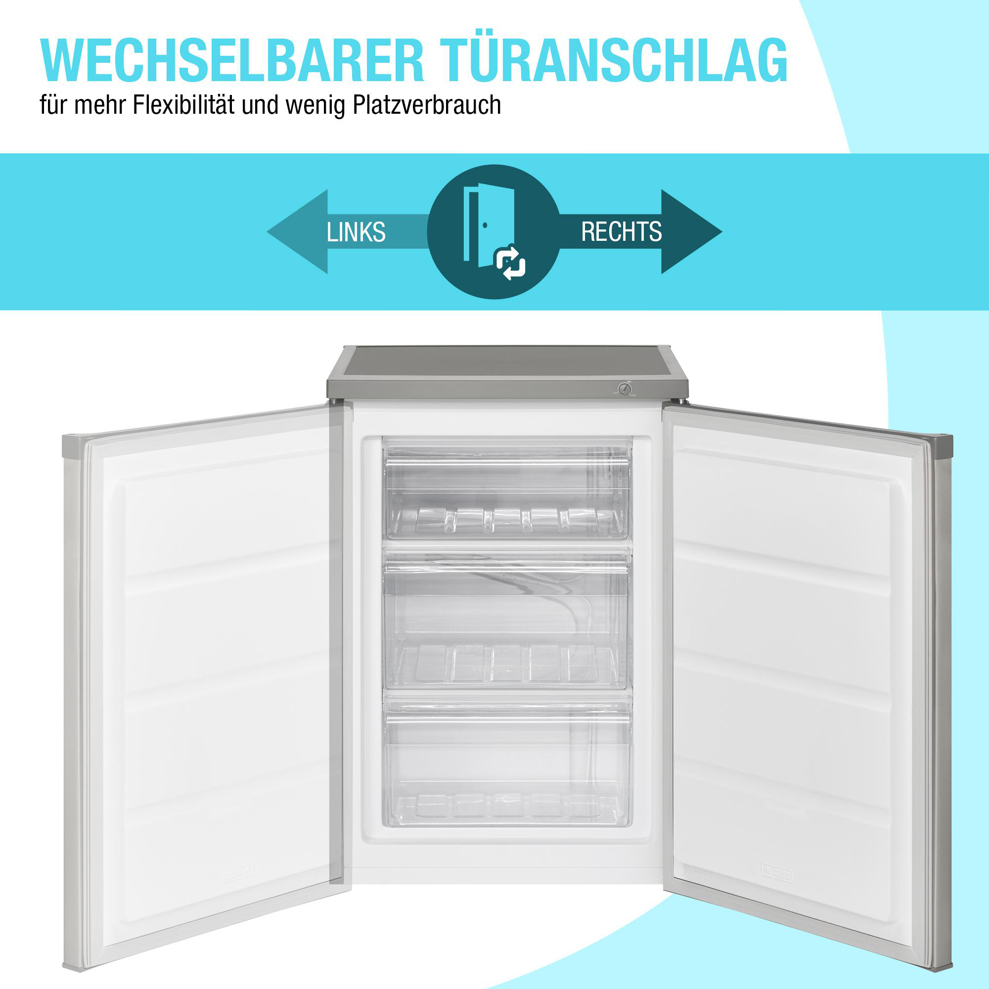 BOMANN GS 2186.1 Gefrierschrank (E, 85 l, 845 mm hoch)
