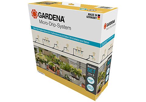GARDENA 13401-20 Tropfbewässerung Set Balkon (15 Pflanzen)