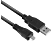 ACT USB-A - microUSB összekötő kábel, 1 méter, fekete (AC3000)