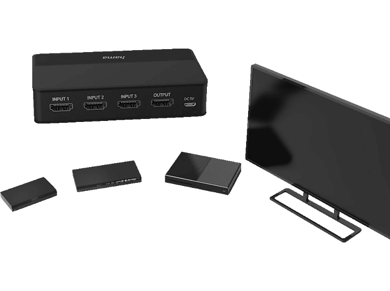 HAMA 4K, HDMI-Umschalter 3x1 | HDMI Adapter