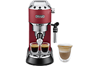 Cafetera express - De'Longhi Dedica EC685.R, Bomba de presión Thermoblock, 1350 W, Rojo