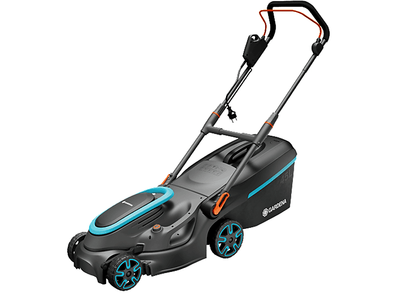 Gardena 14637-20 PowerMax 1800/37 G2, Rasenmäher (Schnittbreite: 37 cm, Verstellbare Schnitthöhe 4 Stufig, mit 45 l Fangkorb-Volumen)