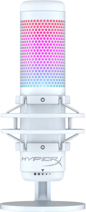 HYPERX Microphone Streaming gamer Quadcast S RGB Blanc (519P0AA)