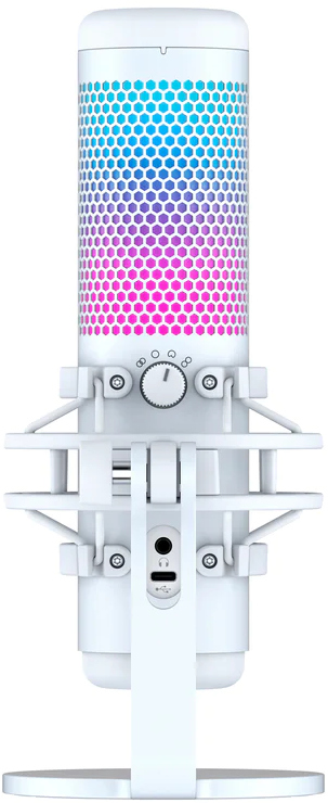 HYPERX Microphone Streaming gamer Quadcast S RGB Blanc (519P0AA)