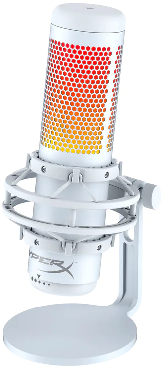 HYPERX Microphone Streaming gamer Quadcast S RGB Blanc (519P0AA)