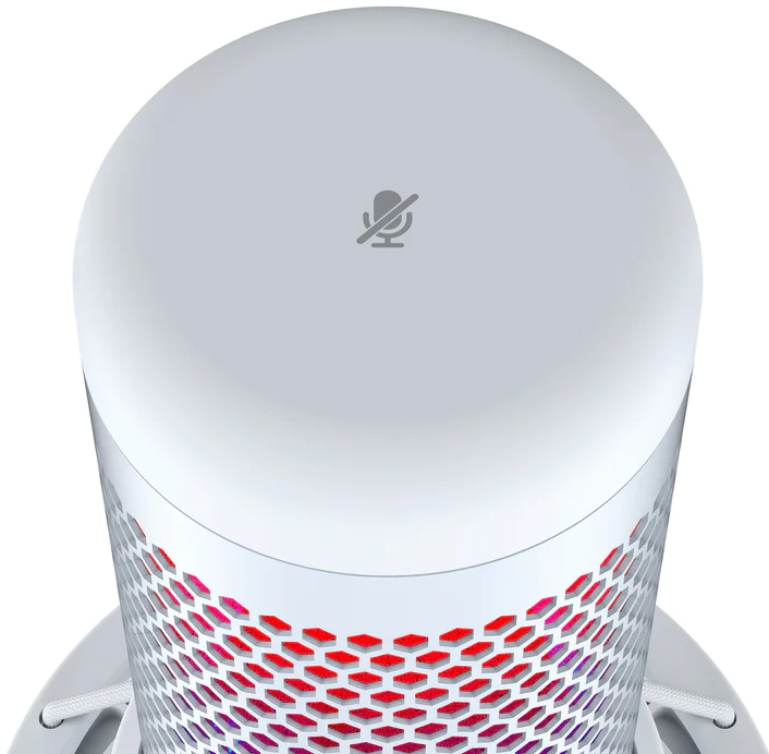 HYPERX Microphone Streaming gamer Quadcast S RGB Blanc (519P0AA)