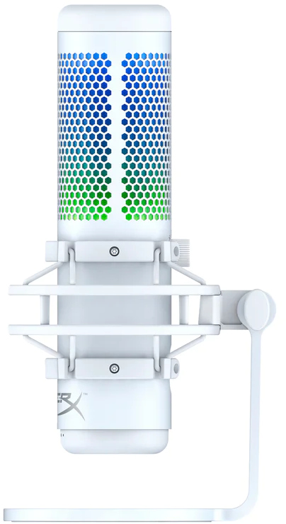 HYPERX Microphone Streaming gamer Quadcast S RGB Blanc (519P0AA)
