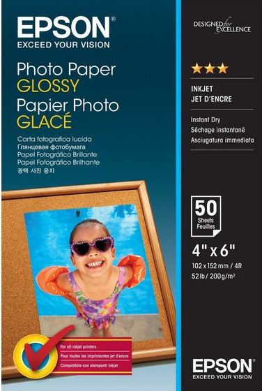 EPSON Papier photo Glacé 10x15 50 feuilles (EPSS042547)
