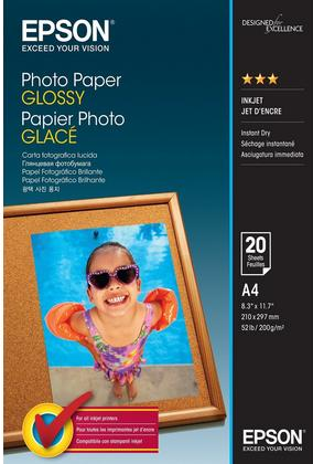 EPSON Papier photo Glacé A4 20 feuilles (EPSS042538)