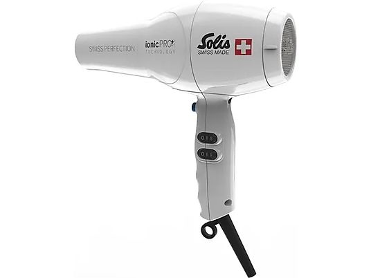 SOLIS Swiss Perfection 360° ionicPRO - Asciugacapelli (Bianco)