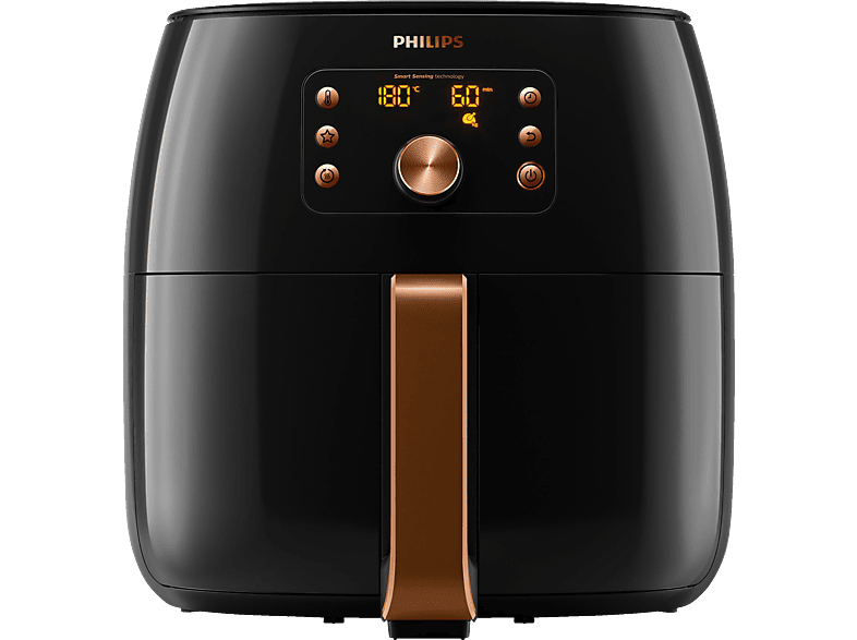 PHILIPS HD9860/90 Airfryer Smart Sensing 7.3L Heißluftfritteuse 2225 Watt Schwarz/Kupfer