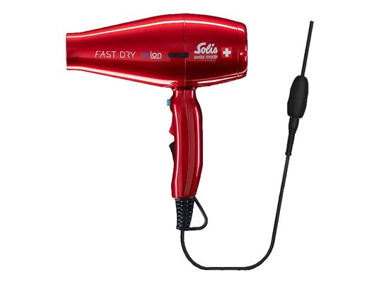 SOLIS Fast Dry 360° ionic - Sèche-cheveux (Rouge)
