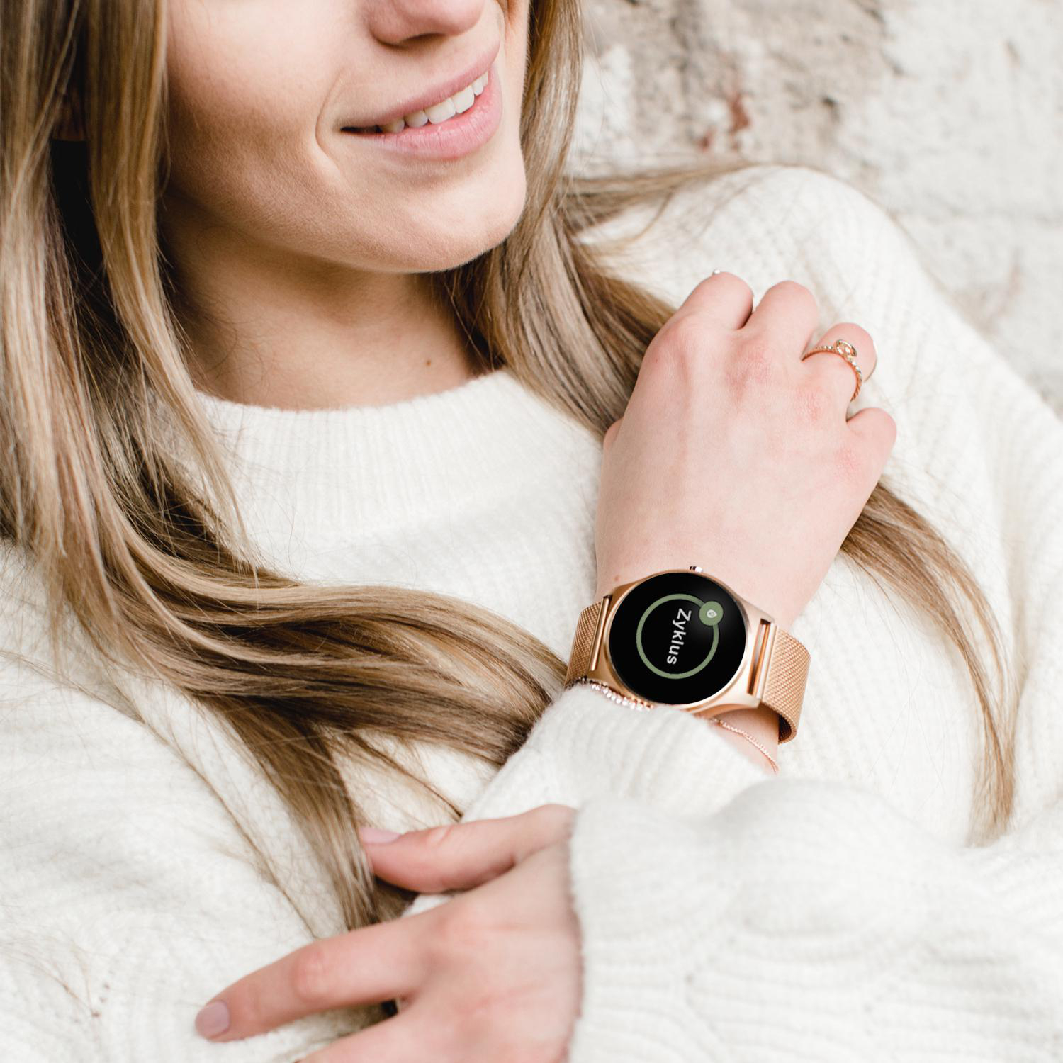 X-WATCH X-WATCH JOLI XW PRO (54029) Smartwatch Metall, 265 mm, Gehäuse: Roségold/Armband: Roségold