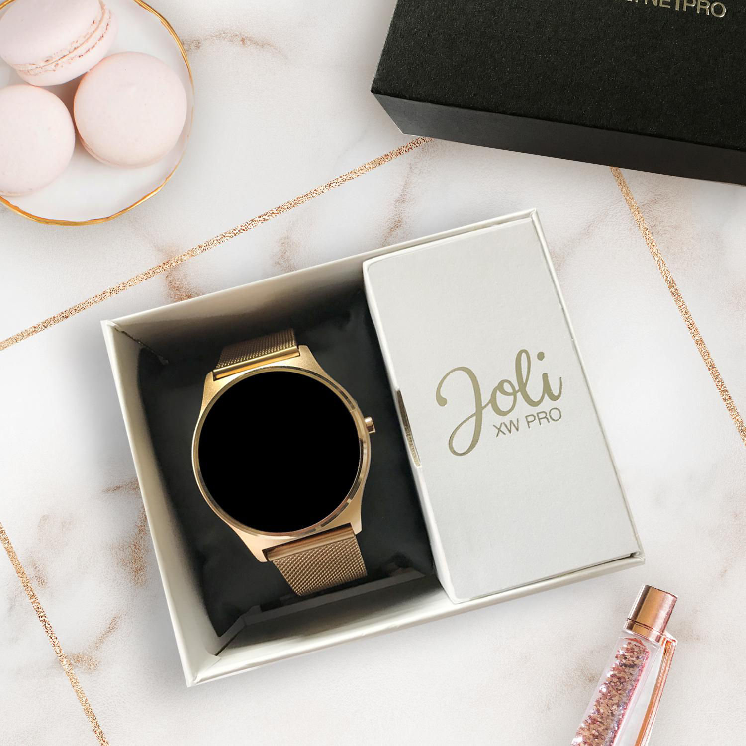 X-WATCH X-WATCH JOLI XW PRO (54029) Smartwatch Metall, 265 mm, Gehäuse: Roségold/Armband: Roségold