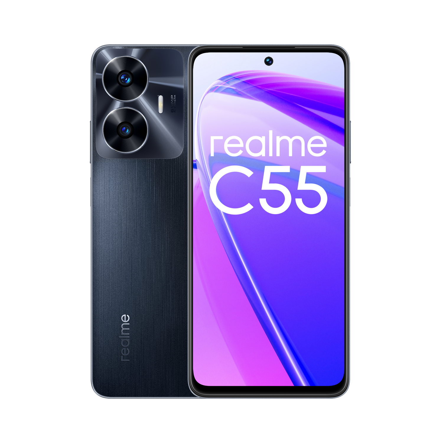 Móvil - realme C55, Negro, 256 GB, 8 GB RAM, 6.72 " FHD+, Mediatek Helio G88 Octa Core, 5000 mAh, Android 13