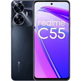 Móvil - realme C55, Negro, 256 GB, 8 GB RAM, 6.72 " Full HD+, Mediatek Helio G88 Octa Core, 5000 mAh, Android 13