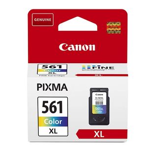 Cartucho de tinta - Canon  CL-561XL Tricolor (3713C001), Hasta 300 páginas, Cian, magenta, amarillo
