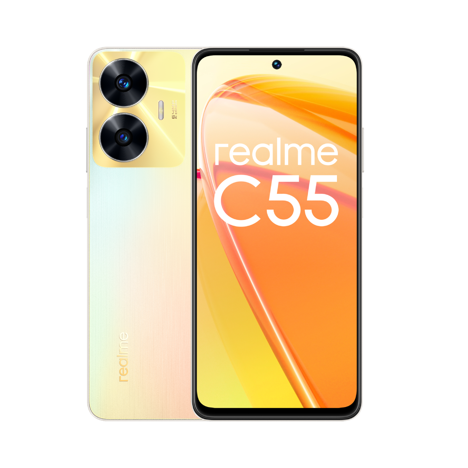 Móvil - realme C55, Gold, 256 GB, 8 GB RAM, 6.72 " FHD+, Mediatek Helio G88 Octa Core, 5000 mAh, Android 13