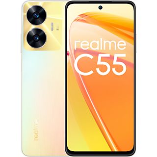 REACONDICIONADO B: Móvil - realme C55, Gold, 256 GB, 8 GB RAM, 6.72 " Full HD+, Mediatek Helio G88 Octa Core, 5000 mAh, Android 13