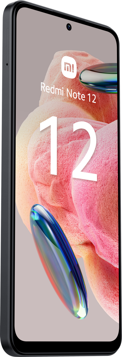 Un primer plano de un smartphone, con un gran '12' en la pantalla y un fondo colorido.