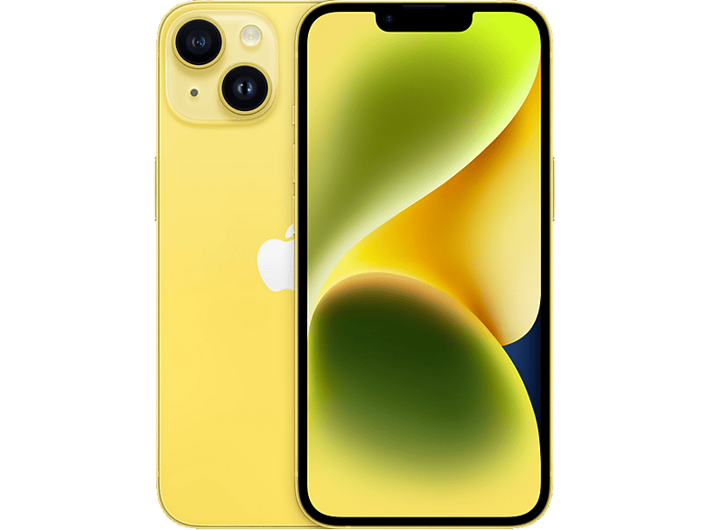 REACONDICIONADO Excelente Apple iPhone 14, Amarillo, 128 GB, 5G, 6.1" OLED Super Retina XDR, Chip A15 Bionic, iOS