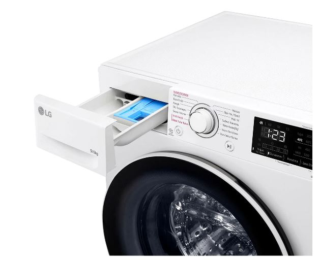 LG F4V3VRW0WE E Enerji Sınıfı 9 kg Yıkama 6 kg Kurutma Kurutmalı Çamaşır Makinesi Beyaz