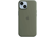 APPLE Custodia MagSafe in silicone per iPhone 14 Plus - Oliva