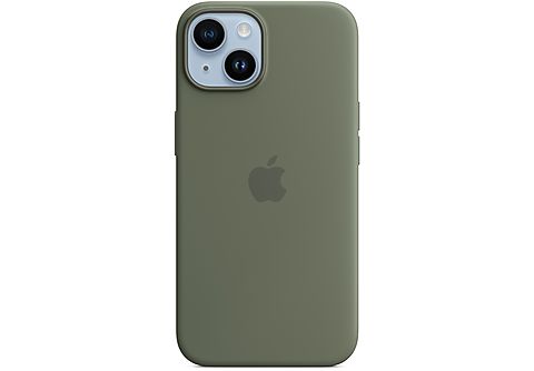 APPLE Custodia MagSafe in silicone per iPhone 14 Plus - Oliva