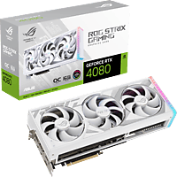 ASUS Grafikkarte ROG Strix GeForce RTX 4080 16GB White OC Edition, GDDR6X, DLSS 3, 22.4 Gbps, 256Bit