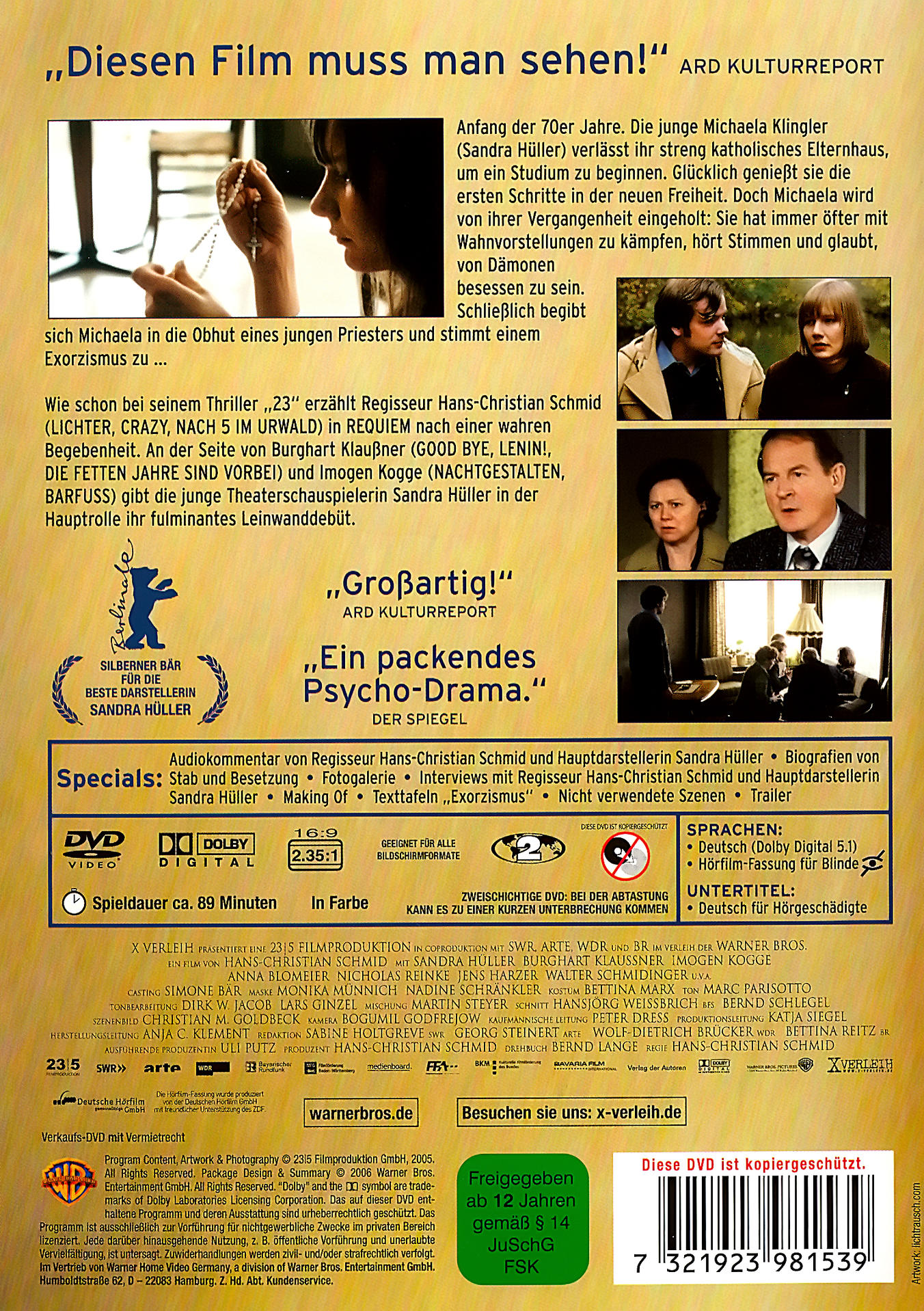 DVD-Cover eines Films mit einer Frau, die eine Halskette hält. Filmtitel auf Deutsch.