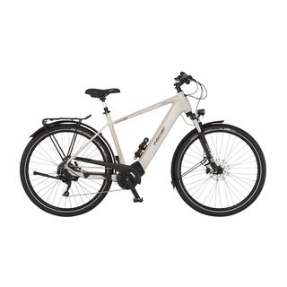 FISCHER Viator 7.0I Trekkingrad (Laufradgröße: 28 Zoll, Rahmenhöhe: 55 cm, Herren-Rad, 630 Wh, Zementgreige matt)