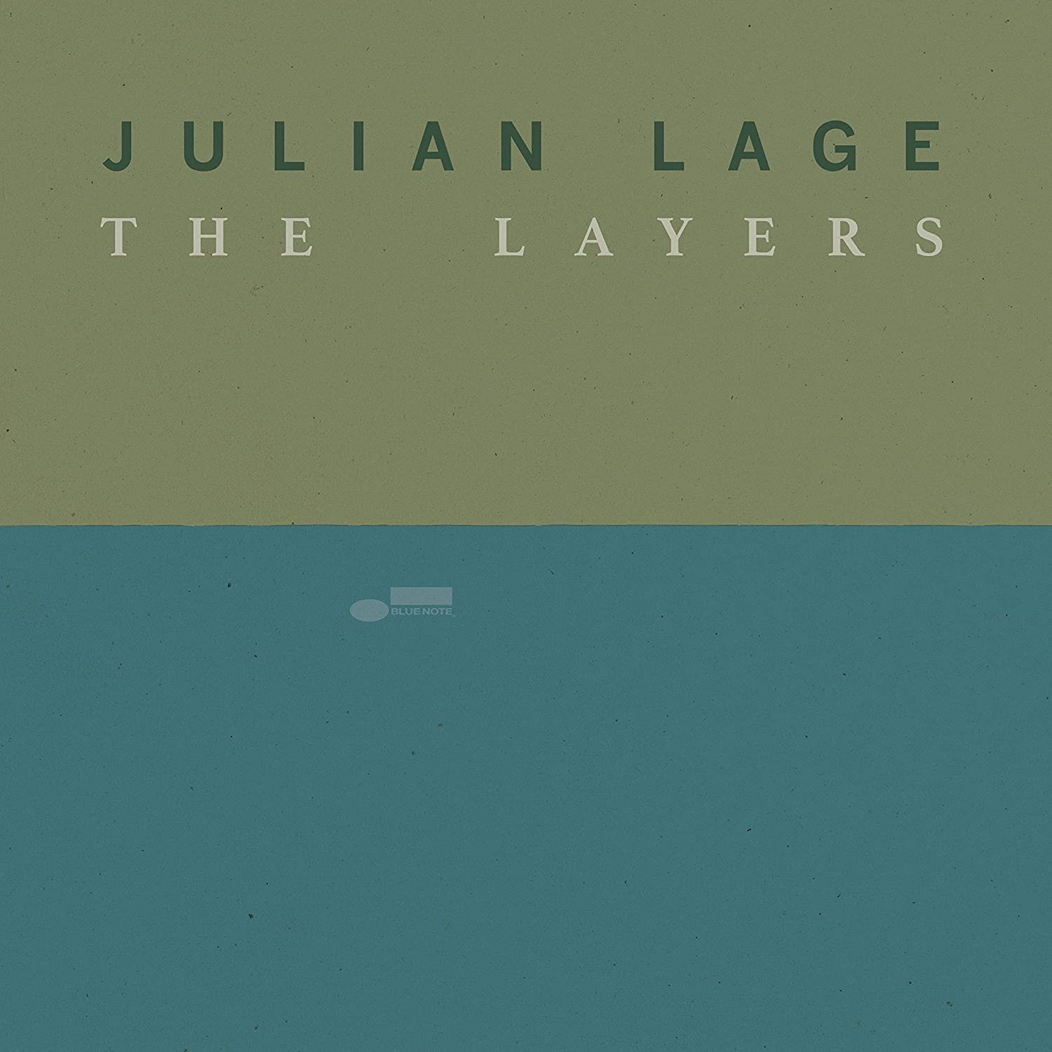 Album borító. The Layers, Julian Lage. A borító zöld és kék színű.