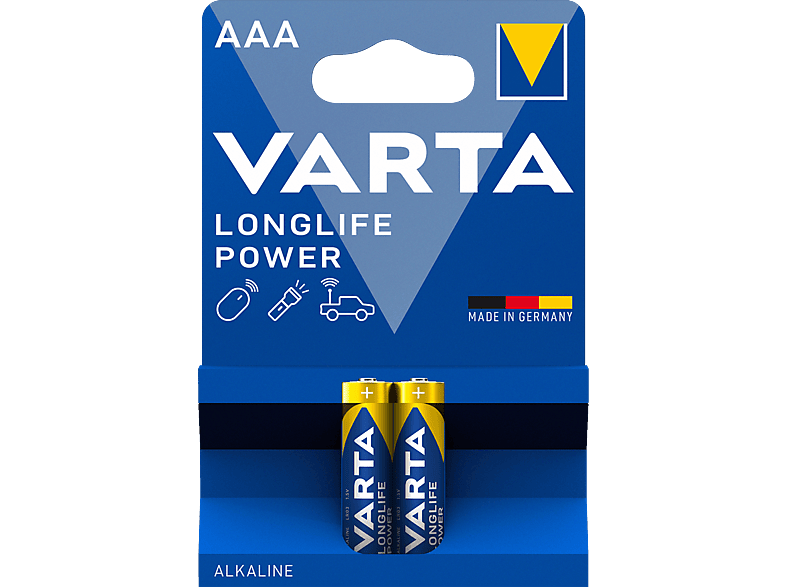 VARTA Longlife Power mikro/ AAA/ LR03 alkáli elem, 2 db (4903121412)