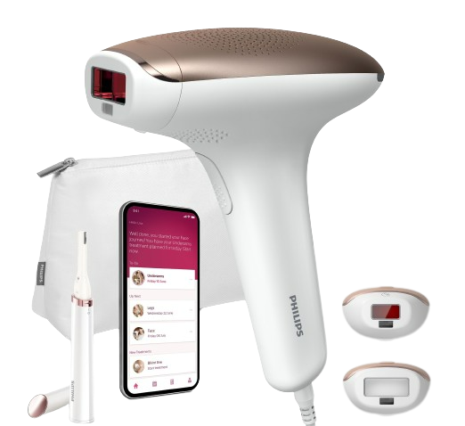 Depiladora IPL - Philips BRI921/00, Para cara y cuerpo, Con sensor de todo de piel, App gratuita