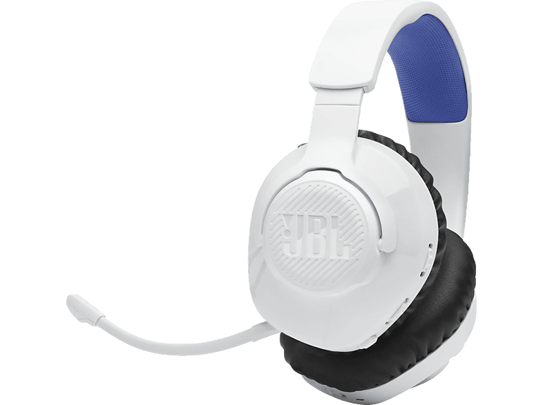 WL Bluetooth Weiß/Blau Quantum Headset White/Blue, JBL Gaming Over-ear 360P