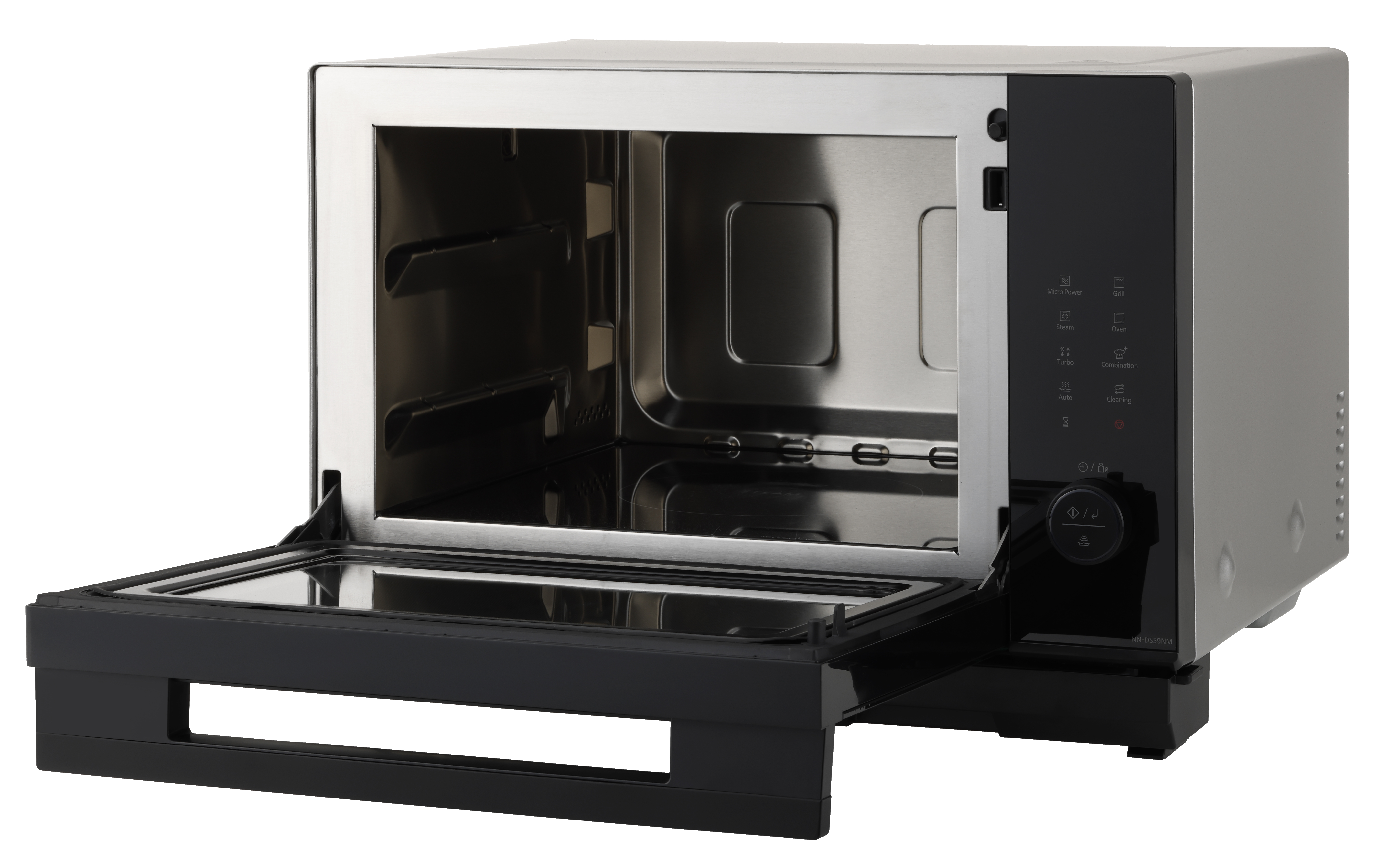 PANASONIC NN-DS59NMETG, Mikrowelle (1000 Watt, Grillfunktion & Dampffunktion)