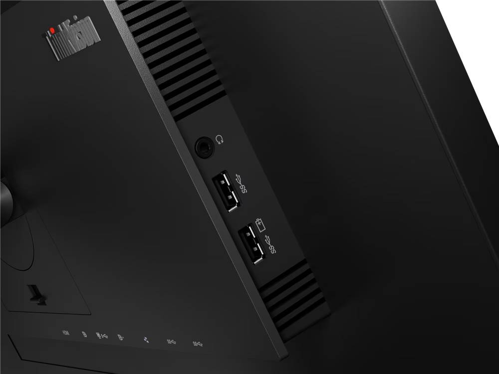 Monitor - Lenovo ThinkVision P27h-20 Profesional, 27 " WQHD, 4 ms, 60 Hz, 1x USB-C 3.1 , 1x HDMI® 1.4; 1x DisplayPort™ 1.2, 4x USB 3.1 Gen 1, Negro