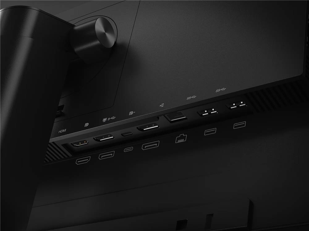 Monitor - Lenovo ThinkVision P27h-20 Profesional, 27 " WQHD, 4 ms, 60 Hz, 1x USB-C 3.1 , 1x HDMI® 1.4; 1x DisplayPort™ 1.2, 4x USB 3.1 Gen 1, Negro